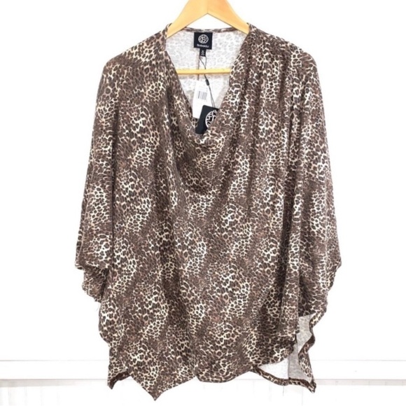 Bobeau leopard poncho‎ medium NWT - Picture 7 of 7
